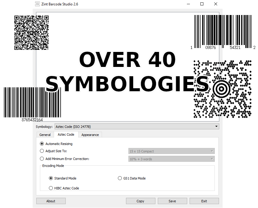 Zint barcode examples